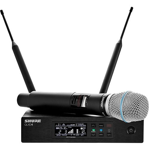 Shure Qlxd24/B87a Wireless System With Qlxd2/Beta87a Handheld Transmitter