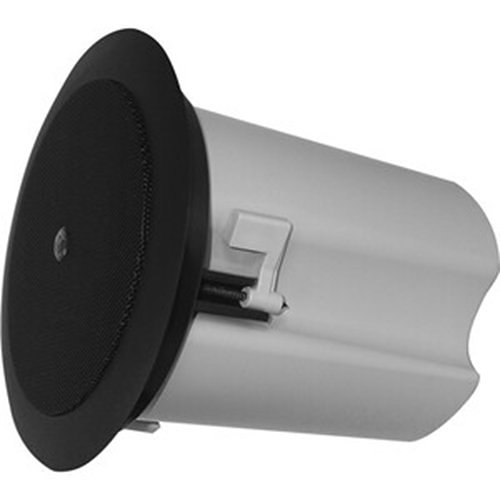 AtlasIED FAP40T-B  4" In-Ceiling Speaker with 16W 70V, 100V Transformer and Ported Enclosure, Black