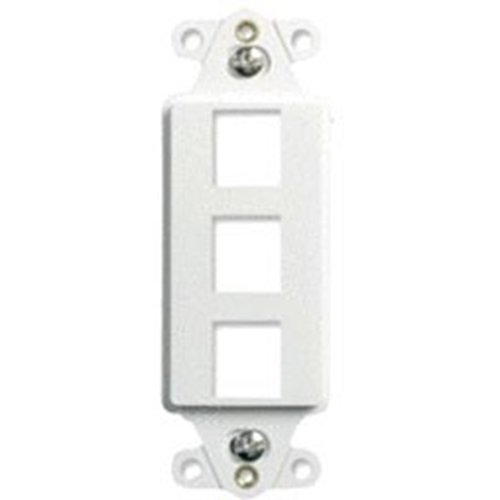 Legrand-On-Q 3-Port Decorator Outlet Strap, 10-Pk, White