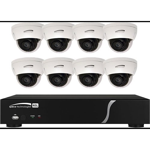 Speco 8 Ch. Plug & Play Network Video Recorder and IP Camera Kit