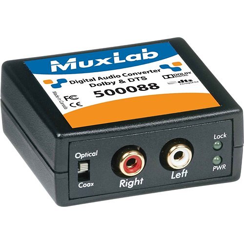 MuxLab Digital Audio Converter, Dolby & DTS 500088