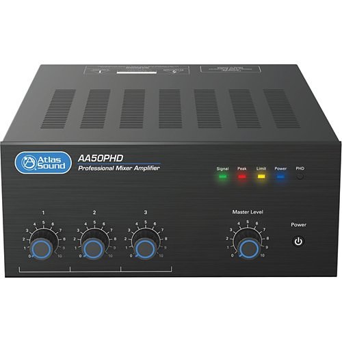 Atlas Sound AA50PHD Amplifier - 50 W RMS - Black
