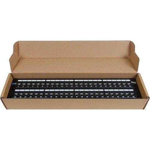 ICC ICMPP0486B AT6A UTP 48-Port Patch Panel in 110 Type, 2U RMS