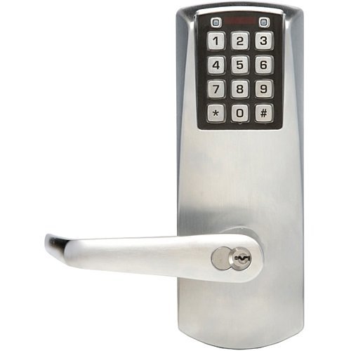 Alarm Lock DL2700IC-S US26D Pushbutton Cylindrical Door Lock