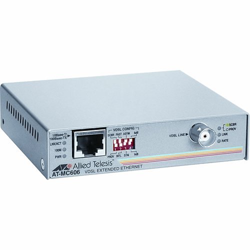 Allied Telesis AT-MC606-60 Media Converter VDSL to 10/100Base-TX POTS Port