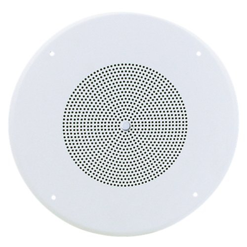 Atlas SD72WV 8" Dual Cone In-Ceiling Speaker with 25V/70V 5-Watt Transformer and 62-8 Baffle with Volume Control
