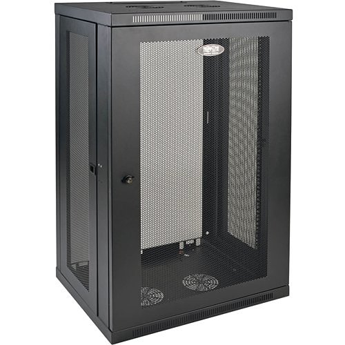 Tripp Lite 21U Wall Mount Rack Enclosure Server Cabinet w/ Door and Side Panels