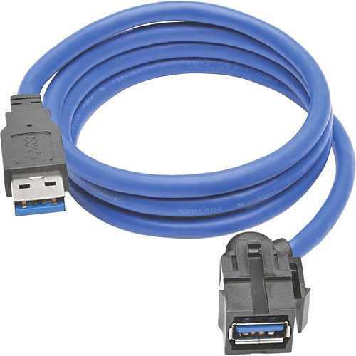 Tripp Lite 3ft USB 3.0 Superspeed Keystone Jack Type-A Extension Cable M/F