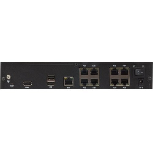 ACTi ENR-020P 9-Channel 1-Bay Mini Standalone NVR with 8-Port PoE Connectors