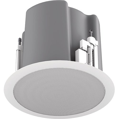 AtlasIED FAP63T-W 6.5" Coaxial In-Ceiling Speaker with 32-Watt 70V/100V Transformer, Ported Enclosure, and Safety First Mounting System