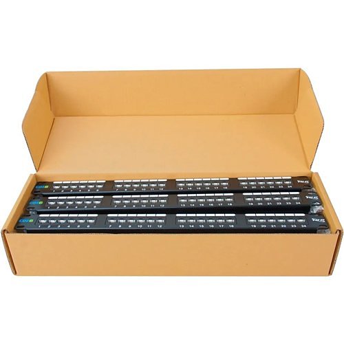 ICC CAT6 Patch Panel with 24 Ports and 1 RMS in 6-Pack