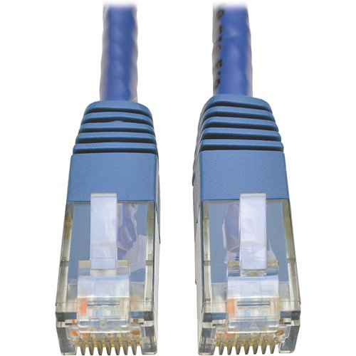 Tripp Lite Cat6 Gigabit Molded Patch Cable (RJ45 M/M), Blue, 10 ft