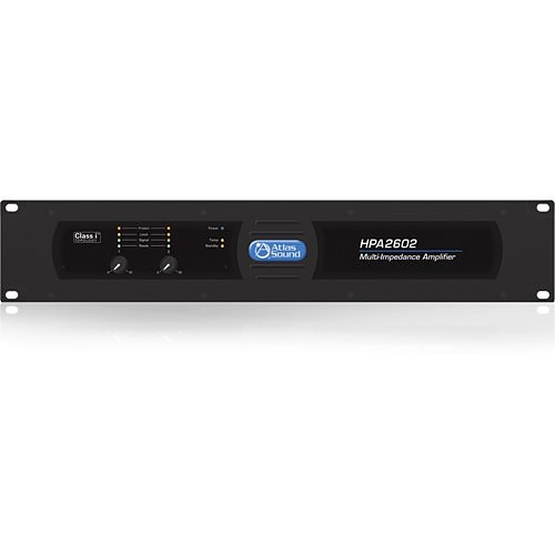 Atlas Sound HPA2602 Amplifier - 3600 W RMS - 2 Channel - Black