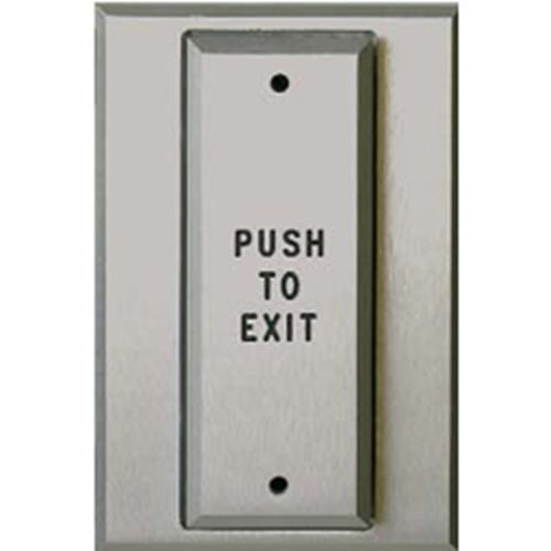 Alarm Controls Vandal Resistant TEE Style S.P.D.T. Momentary Contact Push Plate