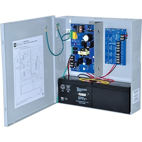 Altronix 4 PTC Outputs Supervised Power Supply/Charger. 12/24VDC @ 2.5A. Grey Enclosure