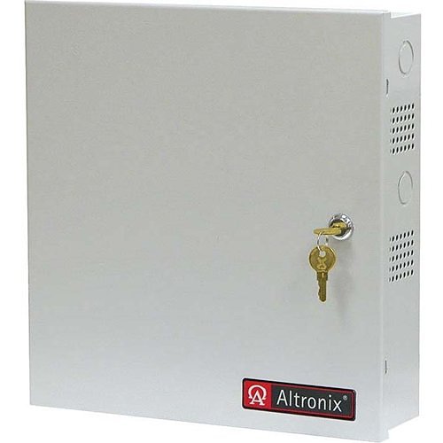 Altronix 8 Fused Outputs Supervised Power Supply/Charger. 12/24VDC @ 2.5A. Grey Enclosure