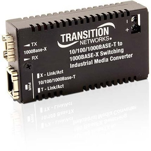 Transition Networks Hardened Mini 10/100/1000 Bridging Media Converter