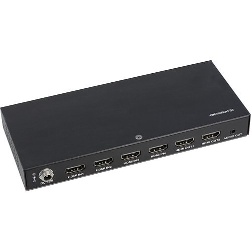 W Box 0E-HDMI4X2MX 4K UHD HDMI Matrix Switcher