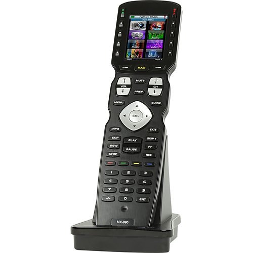 URC Programmable IR/RF Remote Control with 2.4" LCD