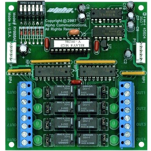 Alpha RY008AE 8-Output AlphaEntry Signal Relay Board