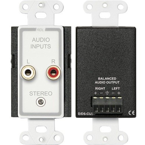RDL D-CIJ3D Consumer Input Jacks - Stereo