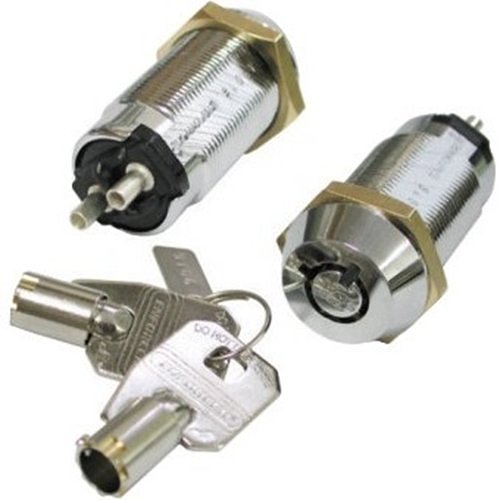 Seco-Larm Tubular Keylock Switch, Shunt ON/OFF, 2 Terminals, SPST, #1309