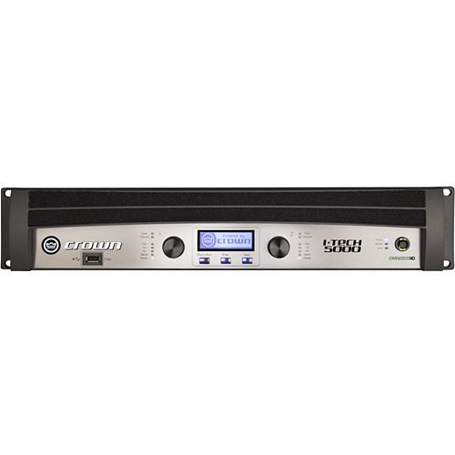 Crown I-Tech 5000HD 2-Channel 2500W Power Amplifier, 4 Ohm