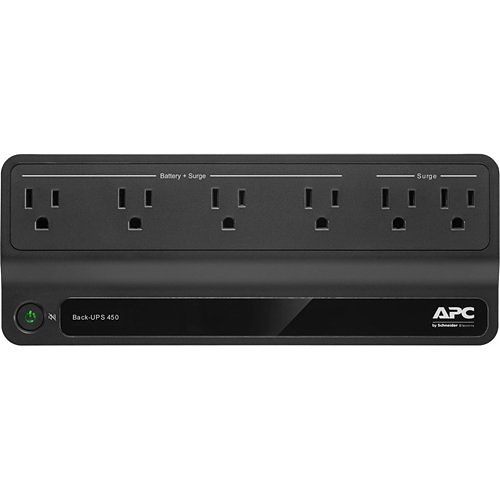 APC BN450M Back-UPS, 6 Outlets, 450VA, 120V Retail