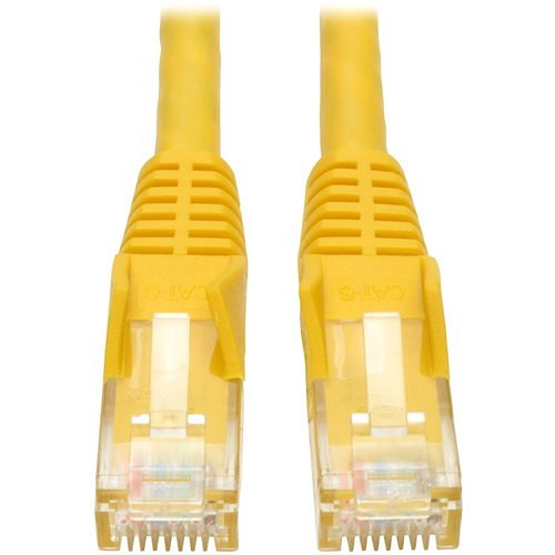 Tripp Lite 4ft Cat6 Gigabit Snagless Molded Patch Cable RJ45 M/M Yellow 4'