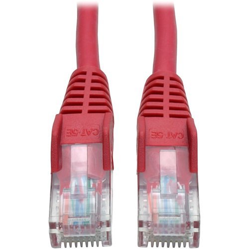 Tripp Lite 7ft Cat5e / Cat5 Snagless Molded Patch Cable RJ45 M/M Red 7'