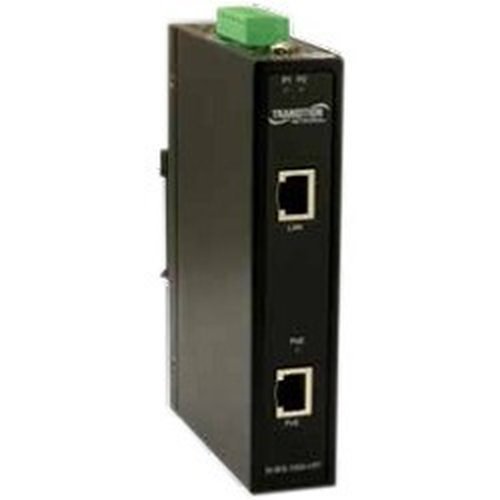 Transition Networks Hardened 1-Port Mid-Span Poe+ Injector