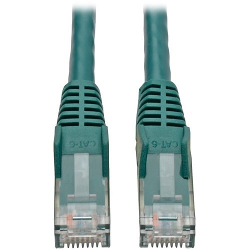 Tripp Lite Cat6 GbE Snagless Molded Patch Cable UTP Green RJ45 M/M 4ft 4'