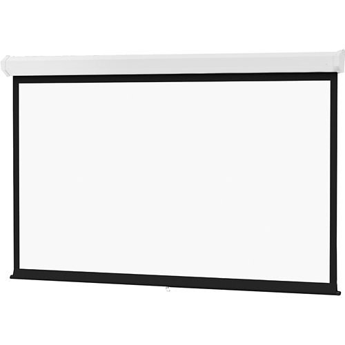 DA-LITE 34726 Model C with CSR 94" Wall or Ceiling Mounted Manual Projection Screen with Controlled Screen Return for Large Rooms, 16:10 Wide Format, Matte White