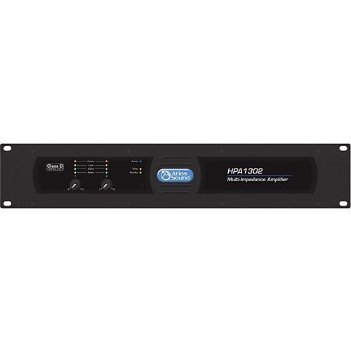 Atlas Sound HPA1302 Amplifier - 1300 W RMS - 2 Channel - Black
