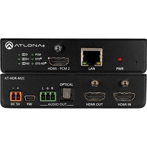 Atlona AT-HDR-M2C 4K HDR Multi-Channel Digital To Two-Channel Audio Converter