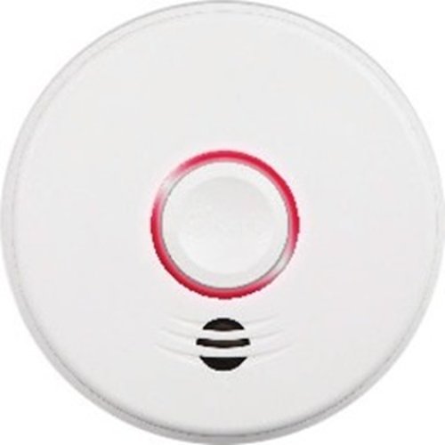 Kidde P4010LACS-W 120V AC/DC Wireless Interconnected Smoke Alarm with Egress Light, Voice Notifications