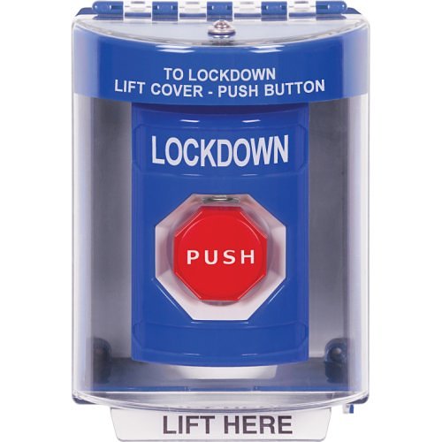 Blu Push Bttn-Ktr 13210 Cover "lockdown"