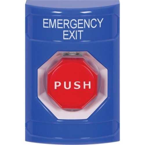 Blue Stopper Station NO Cover Illuminated Push