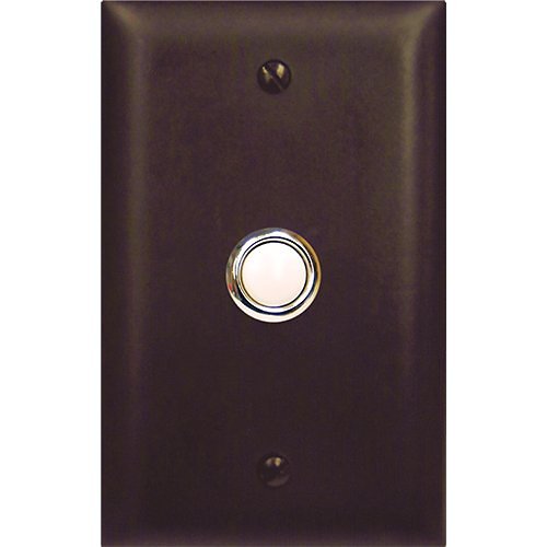 Viking Electronics Door Bell Button Dark Brown Panel