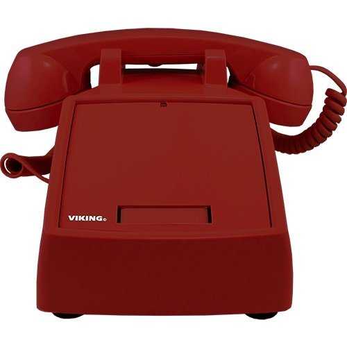 Viking Electronics K-1900d-2 Standard Phone - Red