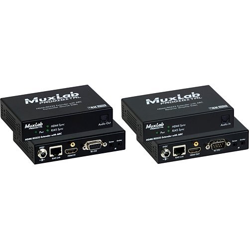 MuxLab HDMI/RS232 Extender Kit with ARC, HDBT, UHD-4K