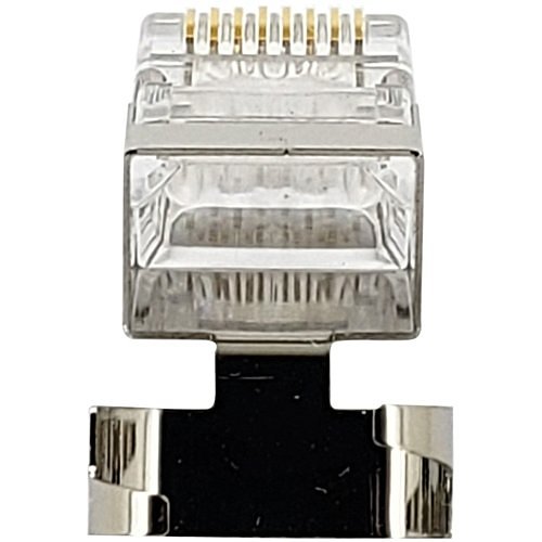 IDEAL 85-368 CAT6A, CAT6, CAT5e Shielded Feed-Thru RJ-45 for 0.048" Max. Conductors, 25-Card