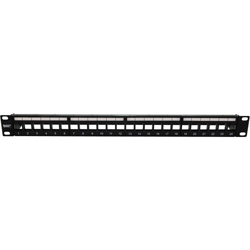 Platinum Tools Unloaded Patch Panel, 24 Port, Shielded