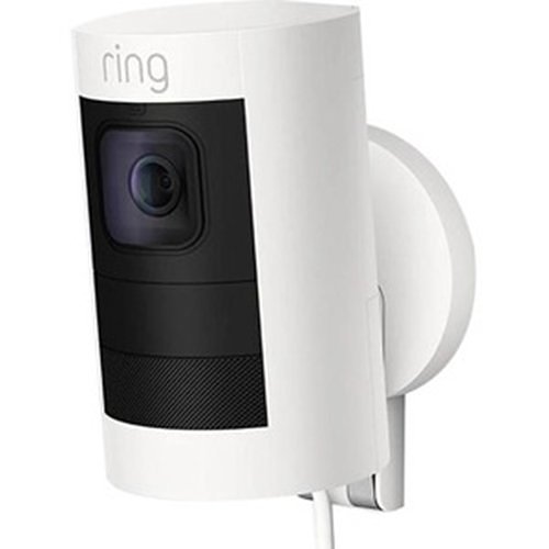 Ring Stick Up Cam Elite with PoE Adapter, Indoor/Outdoor Plug-In HD IP Security Camera, White (B07TC7D9CS)