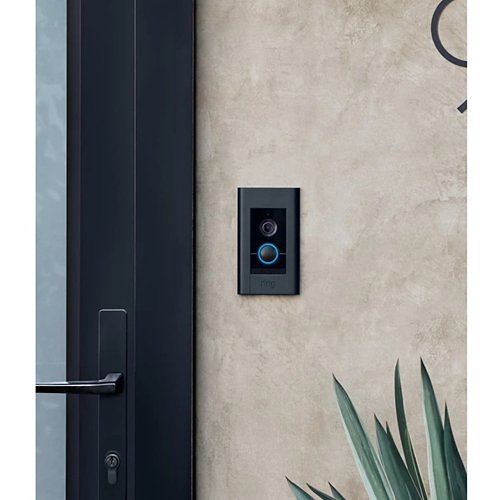 Ring 8VREE7-0ENX Elite X Video Doorbell, Hardwired, Black