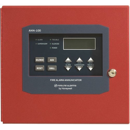 Fire-Lite 80 Character Remote Fire Annunciator; Red