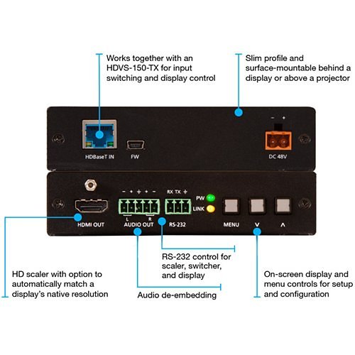 Atlona AT-HDVS-150-KIT HDBaseT TX/RX with Three-Input Switcher