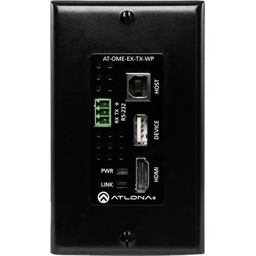 Atlona AT-OME-EX-TX-WP Wallplate Transmitter For HDMI with USB