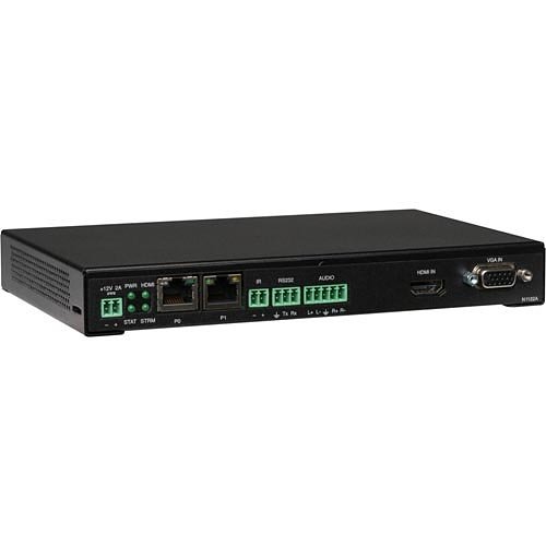 AMX NMX-ENC-N1122A N1000 Series Minimal Proprietary Compression Video Over IP Encoder with PoE, AES67 Support