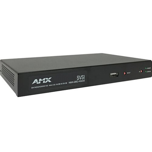 AMX NMX-DEC-N3232 H.264 Compressed Video over IP Decoder, PoE, Sfp, HDMI, USB For Record